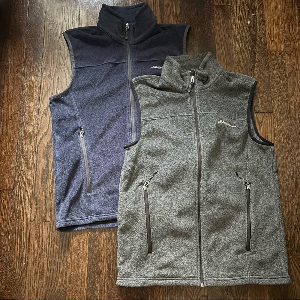 EUC Men’s Eddie Bauer Fleece Vests